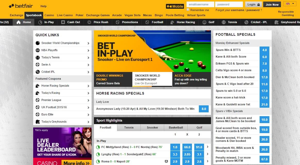 betfair sports betting